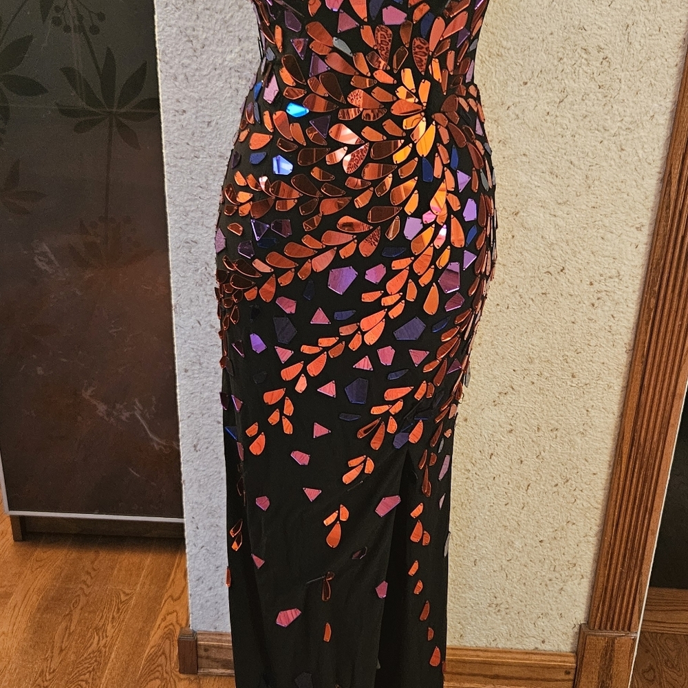 Evening Dress. Unique Made Out Of Color Mirrors. One Of The Kind. - Picture 2 of 4